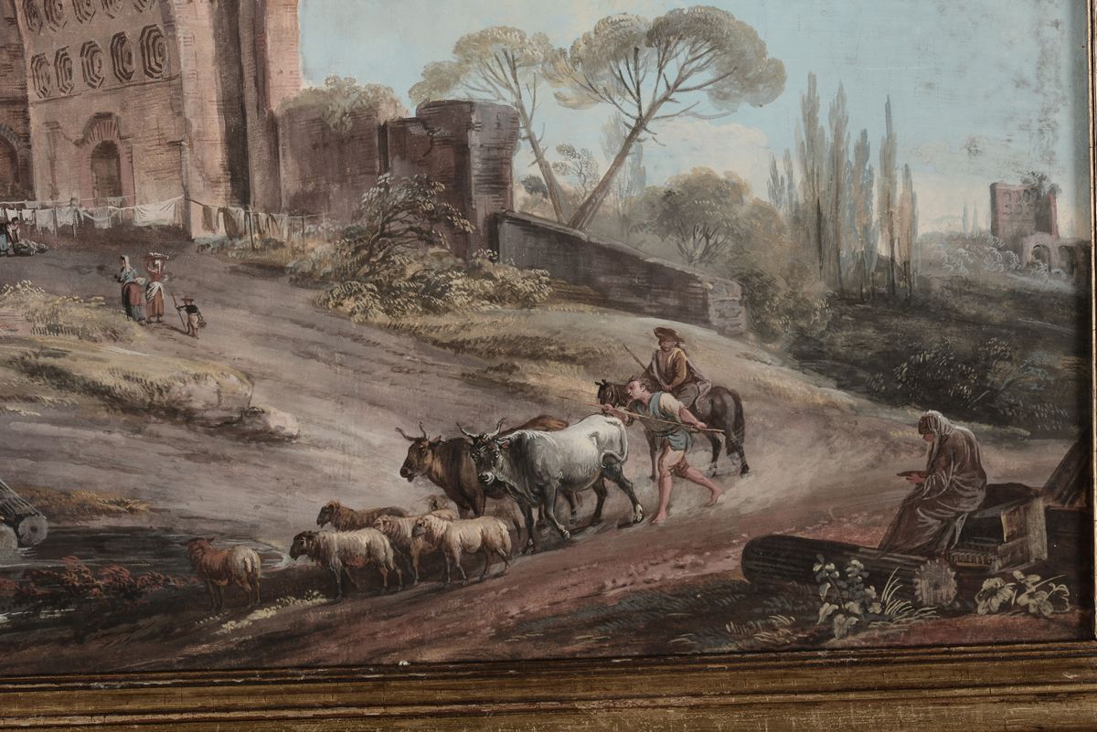 Jean-baptiste Lallemand (1716-1803)veduta della Basilica di Massenzio