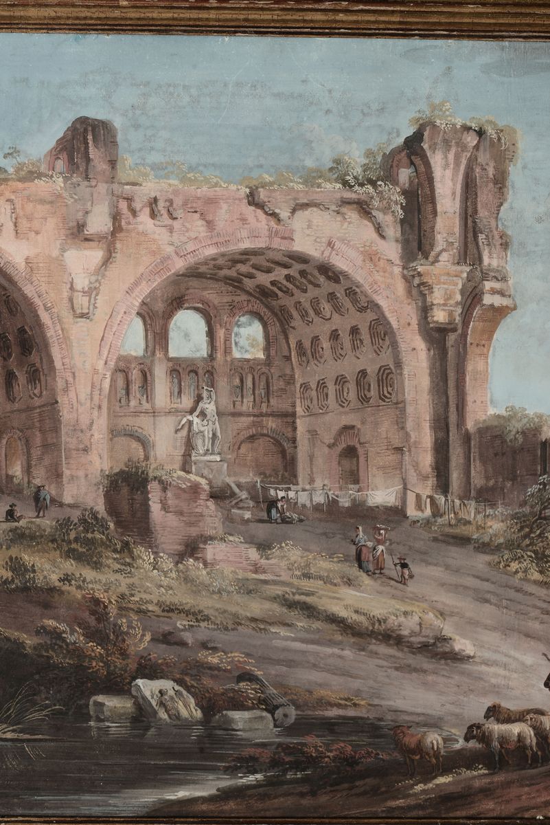 Jean-baptiste Lallemand (1716-1803)veduta della Basilica di Massenzio