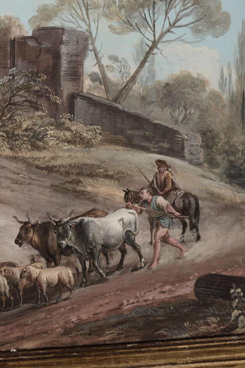 Jean-baptiste Lallemand (1716-1803)veduta della Basilica di Massenzio