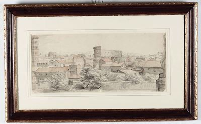 Giuseppe Zocchi (firenze 1711-1767)veduta del Colosseo dal Palatino