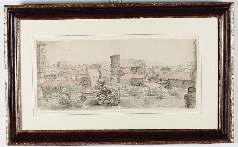 Giuseppe Zocchi (Firenze 1711-1767) Veduta del Colosseo dal Palatino  - Auction Fine Art Selection - Cambi Casa d'Aste
