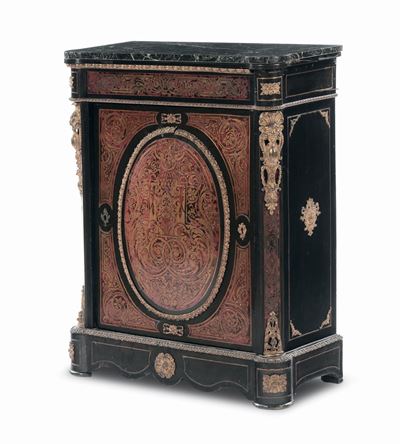 Credenza Boulle Ad Un’anta, XIX Secolo