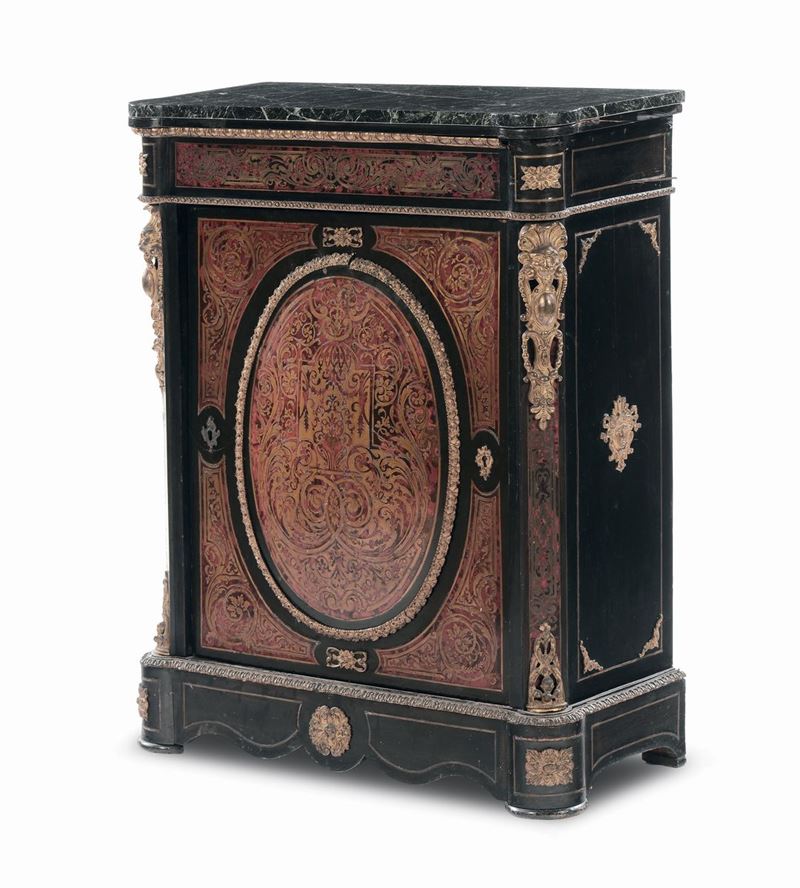 Credenza boulle ad un’anta, XIX secolo  - Asta Antiquariato e Dipinti Antichi - I - Cambi Casa d'Aste