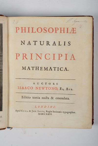 Isaac Newtonphilosophiae Naturalis Principia Mathematica..editio Tertia Aucta & Emendata
