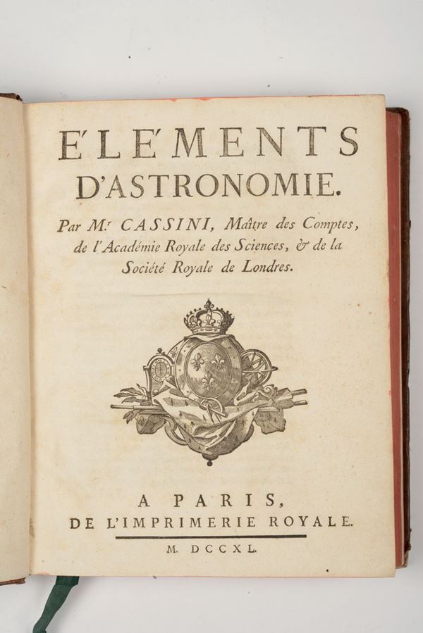 Jacques Cassini Elements d'Astronomie..