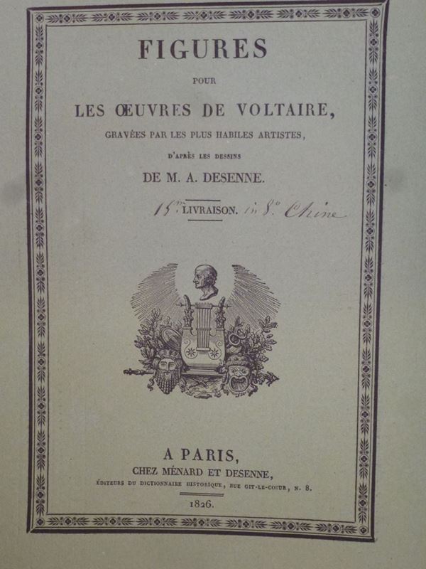 Plances - Incisioni Serie di incisioni e plances da opere francesi del XVIII e XIX secolo.