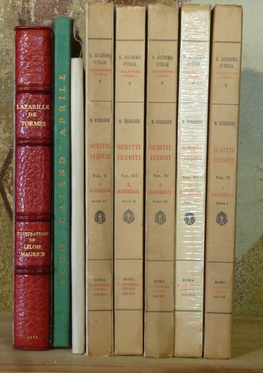 Andrea Kerbakerscritti Inediti. voll.II-VI. Mahabharata