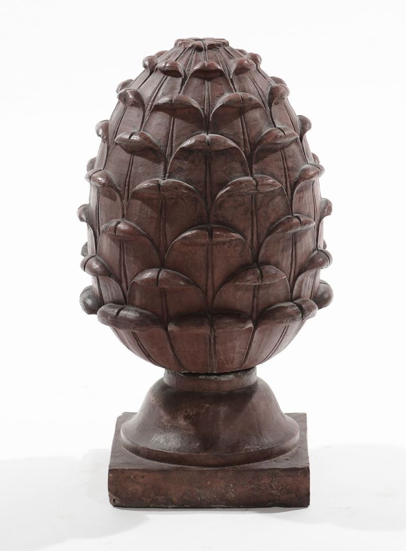 Pigna in terracotta, XIX secolo  - Asta Antiquariato e Dipinti Antichi - I - Cambi Casa d'Aste