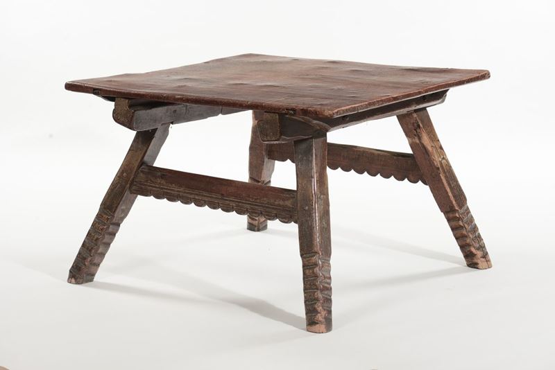 Tavolo rustico in legno  - Asta Antiquariato e Dipinti Antichi - I - Cambi Casa d'Aste