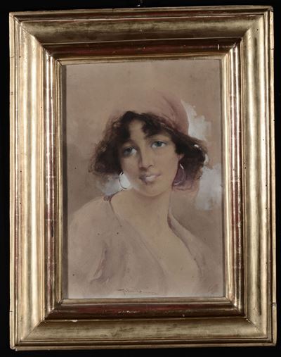 Anonimo del XIX Secoloritratto Femminile