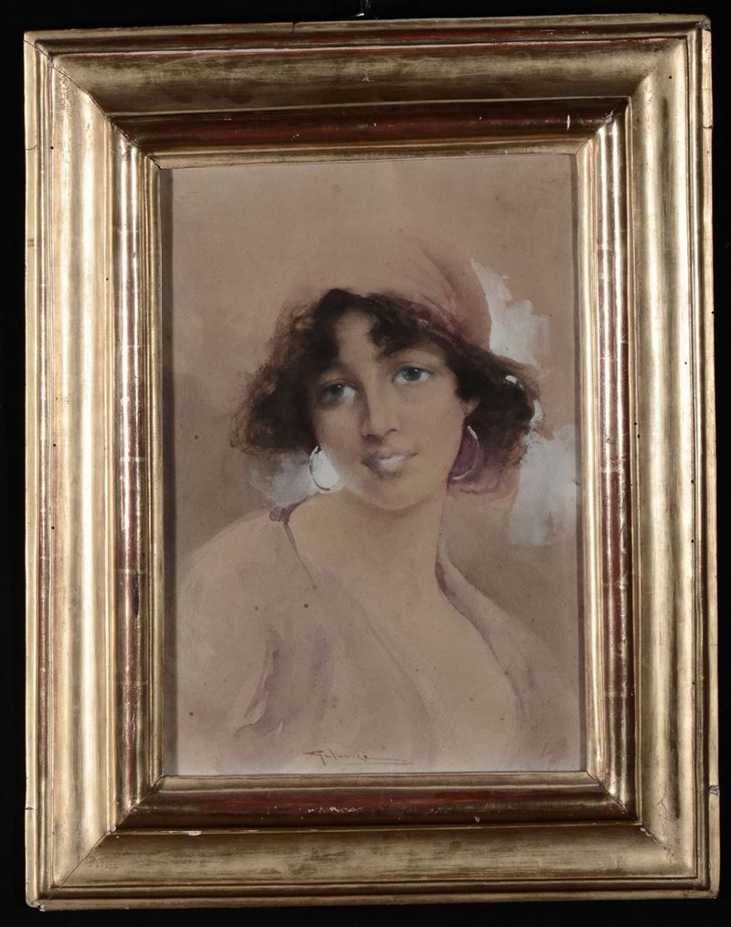 Anonimo del XIX secolo Ritratto femminile  - Asta Antiquariato e Dipinti Antichi - I - Cambi Casa d'Aste