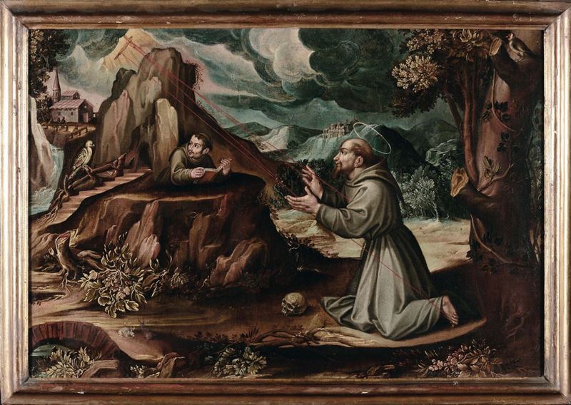 Scuola del XVIII secolo Estasi di Santo Frate  - Auction Antique and Old Masters - I - Cambi Casa d'Aste