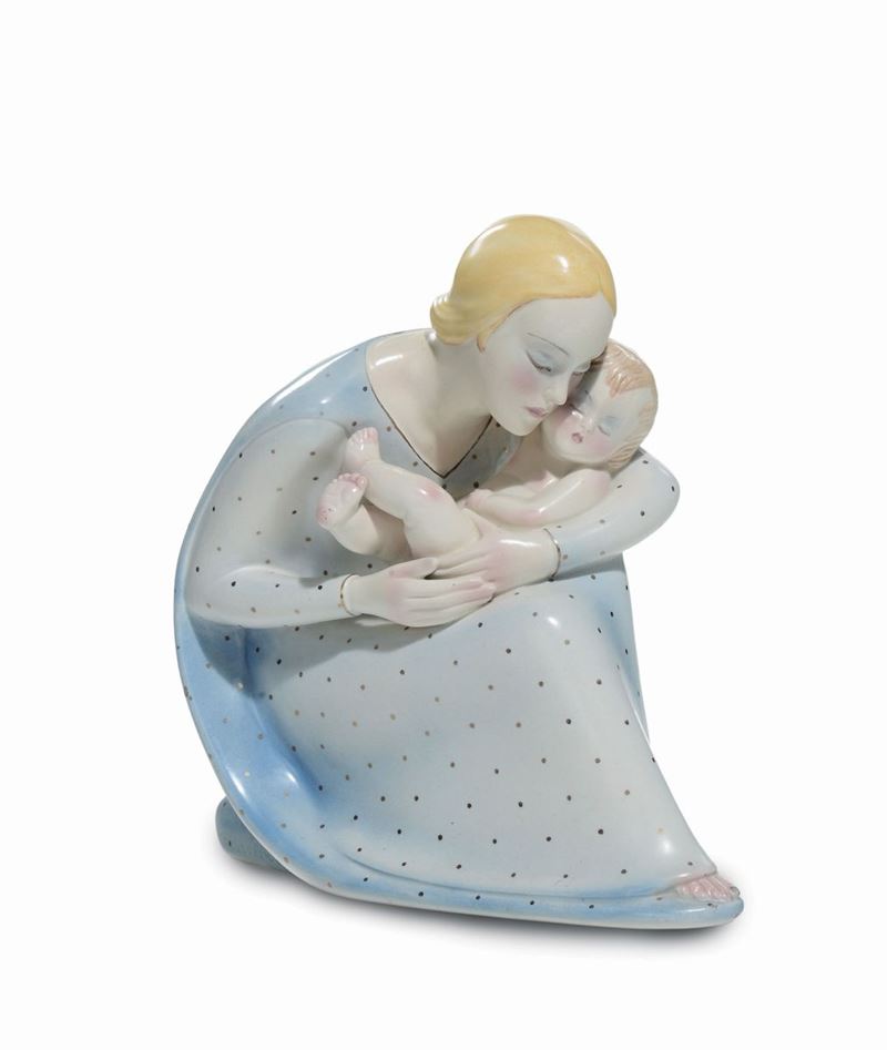 Lenci - Torino Madonna con Bambino  - Auction 20th Century Decorative Arts - II - Cambi Casa d'Aste