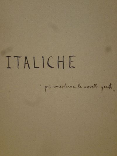 Francesco Pastonchi - Manoscrittoitaliche