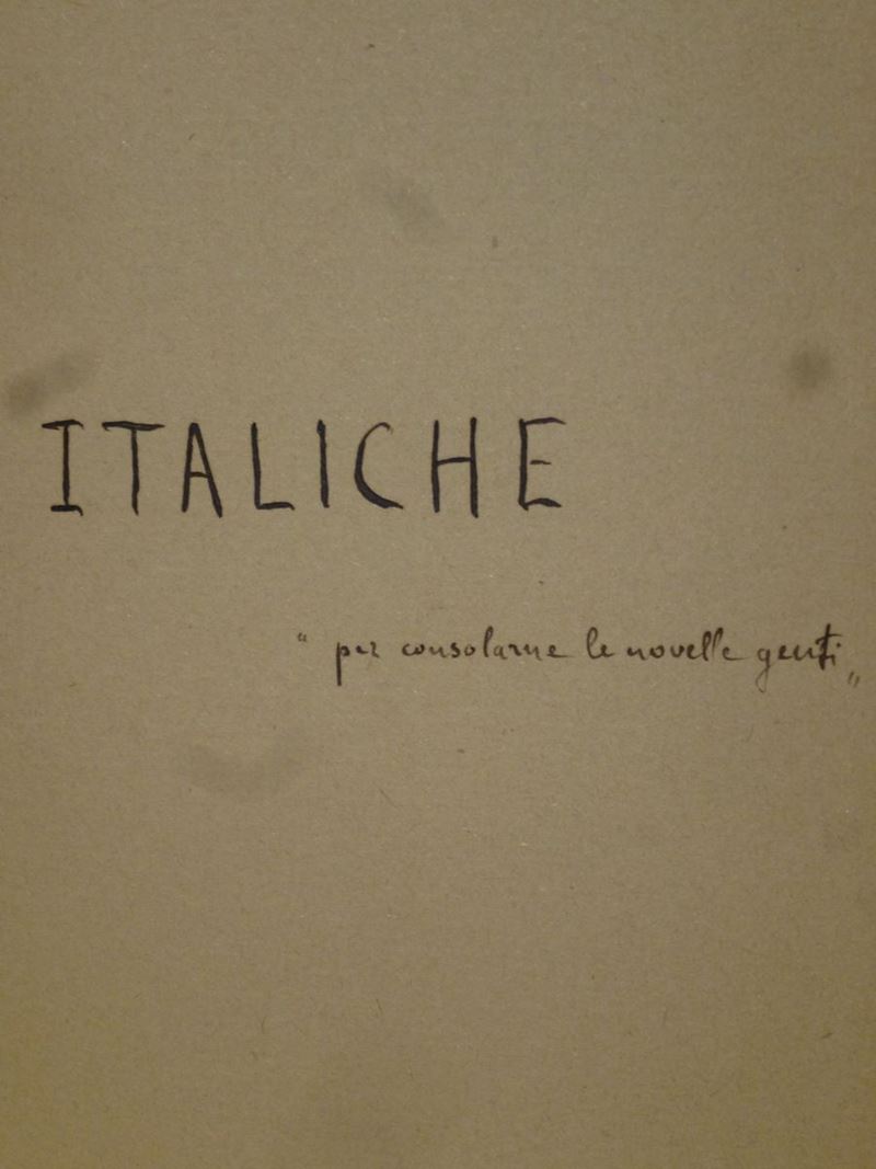 Francesco Pastonchi - Manoscritto Italiche  - Auction Old and Rare Manuscripts and Books - Cambi Casa d'Aste