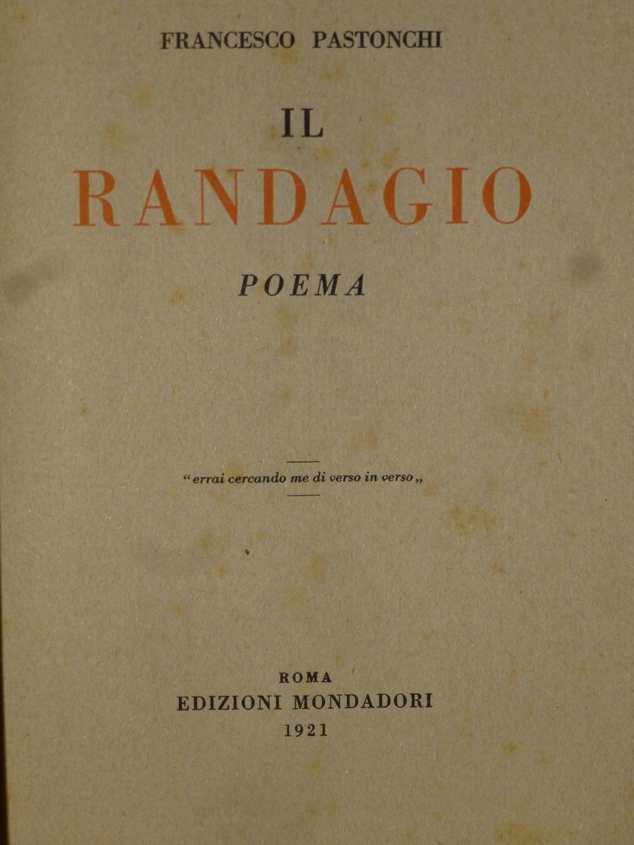 Francesco,pastonchiil Randagio e Altre Opere.