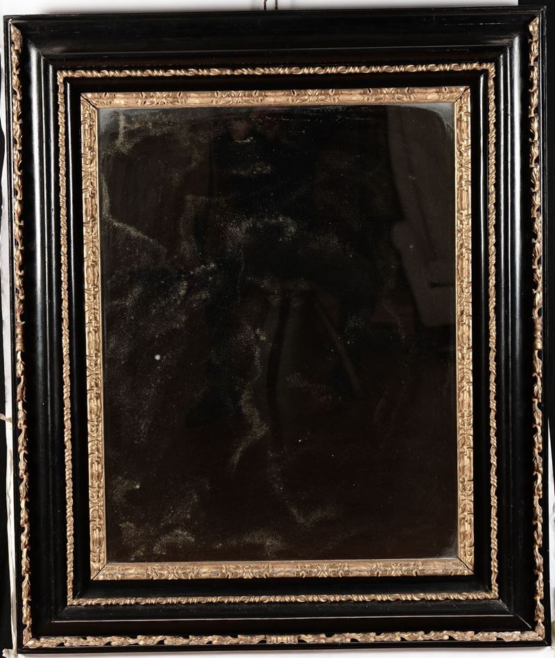 Specchiera in legno ebanizzato, fine XIX secolo  - Auction Antique and Old Masters - I - Cambi Casa d'Aste