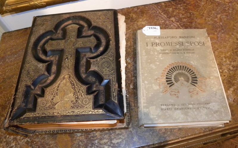 Edizione dei Promessi Sposi e altro libro religioso  - Asta Antiquariato e Dipinti Antichi - I - Cambi Casa d'Aste