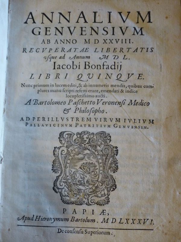 Jacopo Bonfadio Annalium genuensium..