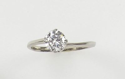 Anello con Diamante di Ct 0,60 Circa