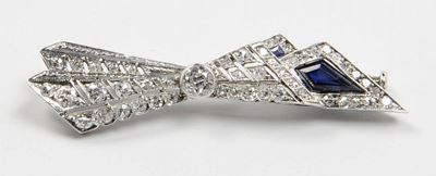 Spilla con Diamanti e Zaffiro