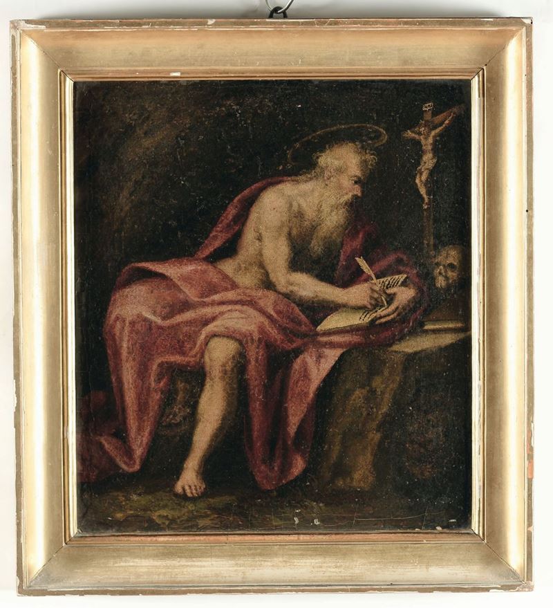 Scuola del XVIII secolo San Gerolamo  - Asta Antiquariato e Dipinti Antichi - I - Cambi Casa d'Aste
