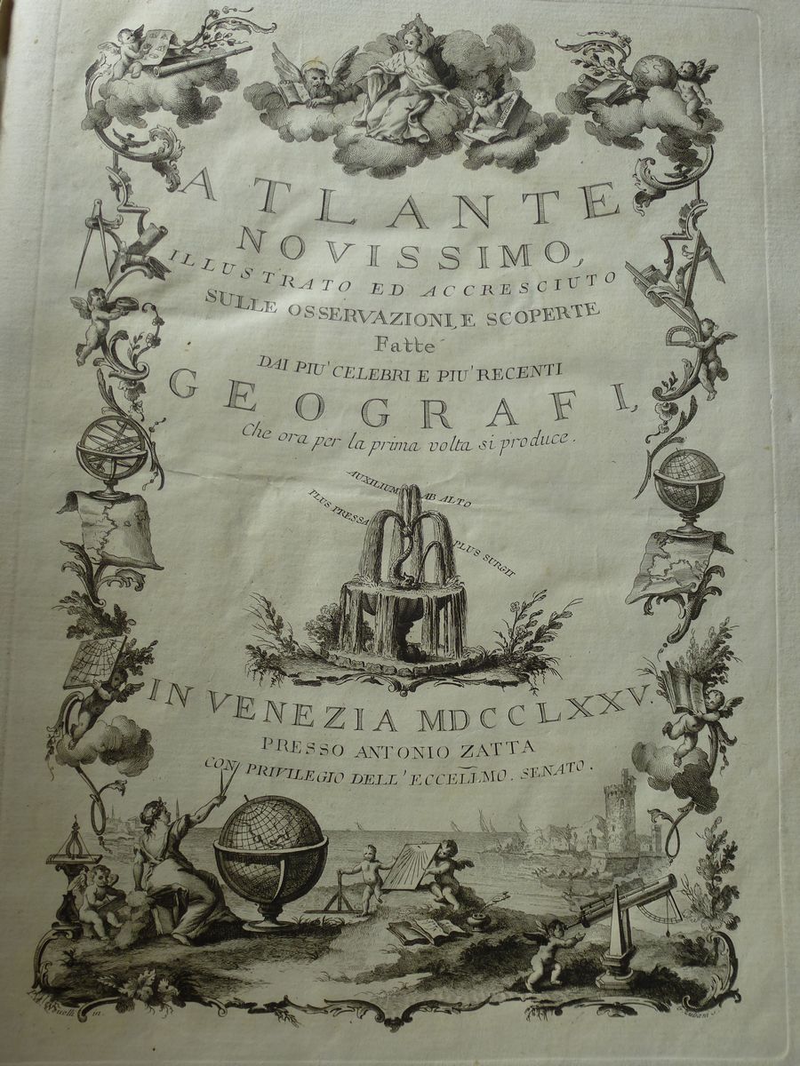 Zatta - Atlanteatlante Novissimo Illustrato ed Accresciuto sulle Osservazioni e Scoperte Fatte da...
