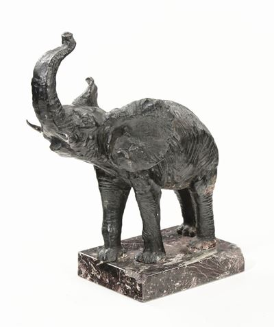 Scultura in Bronzo Raffigurante Elefante, Inizio XX Secolo