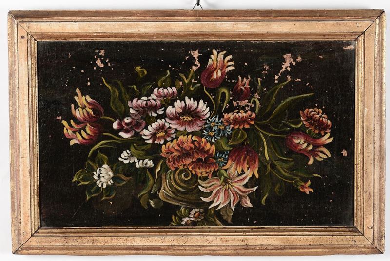 Scuola del XVIII-XIX secolo Natura morta floreale  - Asta Antiquariato e Dipinti Antichi - I - Cambi Casa d'Aste