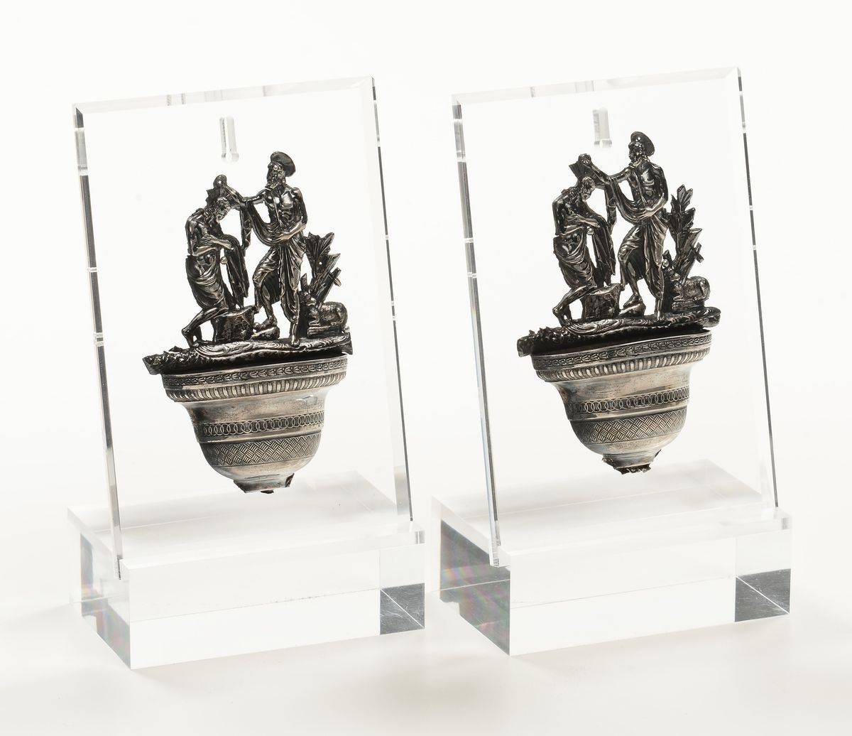 Coppia di Acquasantiere in Argento, Fine XVIII Secolo