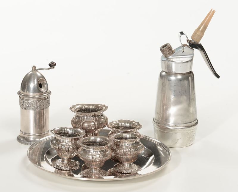Lotto di oggetti in argento  - Auction Antique and Old Masters - I - Cambi Casa d'Aste