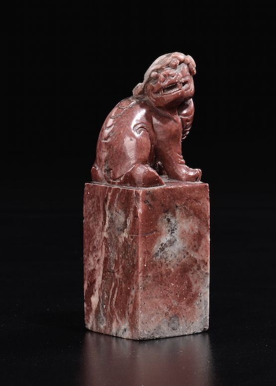 A soapstone seal with Pho dog, China, 20th century
