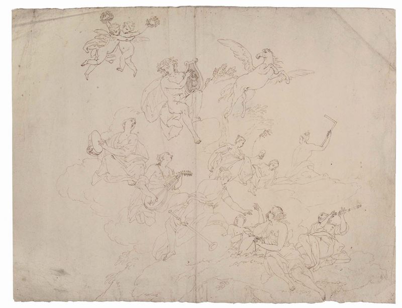 Marcantonio Franceschini (1648-1729) Allegoria delle arti  - Asta Fine Art Selection - Cambi Casa d'Aste