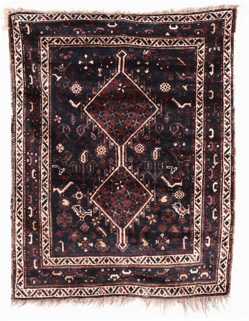 Tappeto sud Persia Shiraz inizio XX secolo  - Asta Antiquariato e Dipinti Antichi - I - Cambi Casa d'Aste