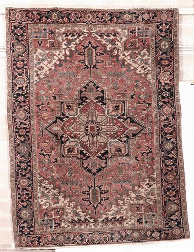 Tappeto Nord Ovest Persia Heritz Fine XIX Inizio XX Secolo