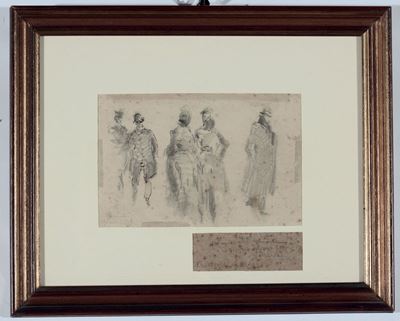 Mosè Bianchi (1840-1904)figure
