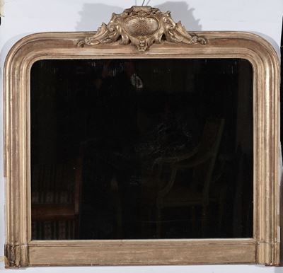 Specchiera in Legno Dorato, XIX-XX Secolo