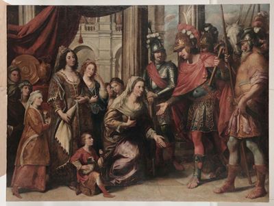 Domenico Fiasella (sarzana 1589-1669)alessandro Magno Riceve Omaggio dalla Famiglia di Re Dario
