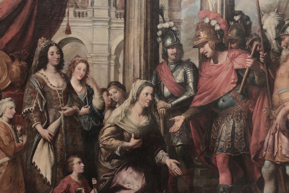 Domenico Fiasella (sarzana 1589-1669)alessandro Magno Riceve Omaggio dalla Famiglia di Re Dario