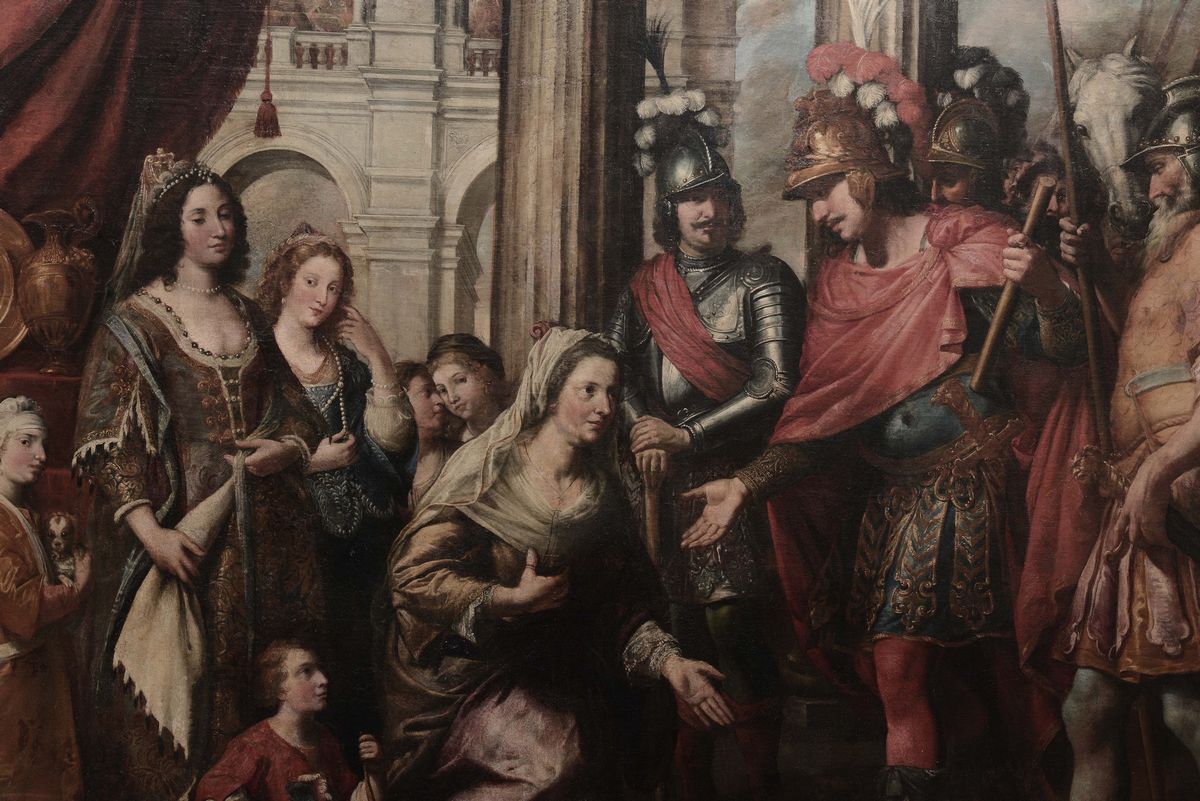 Domenico Fiasella (sarzana 1589-1669)alessandro Magno Riceve Omaggio dalla Famiglia di Re Dario