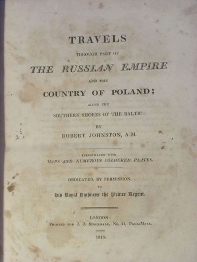 Russia - Figuratitravels Through Part Of The Russian Empire And The Country Of Poland..by Robert ...