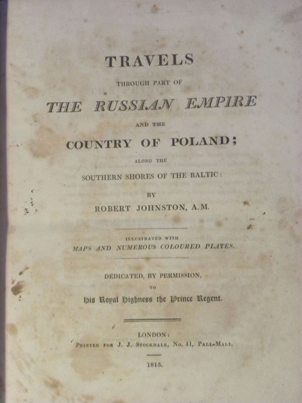 Russia - Figurati Travels through part of the russian empire and the country of poland..by Robert Johnston..