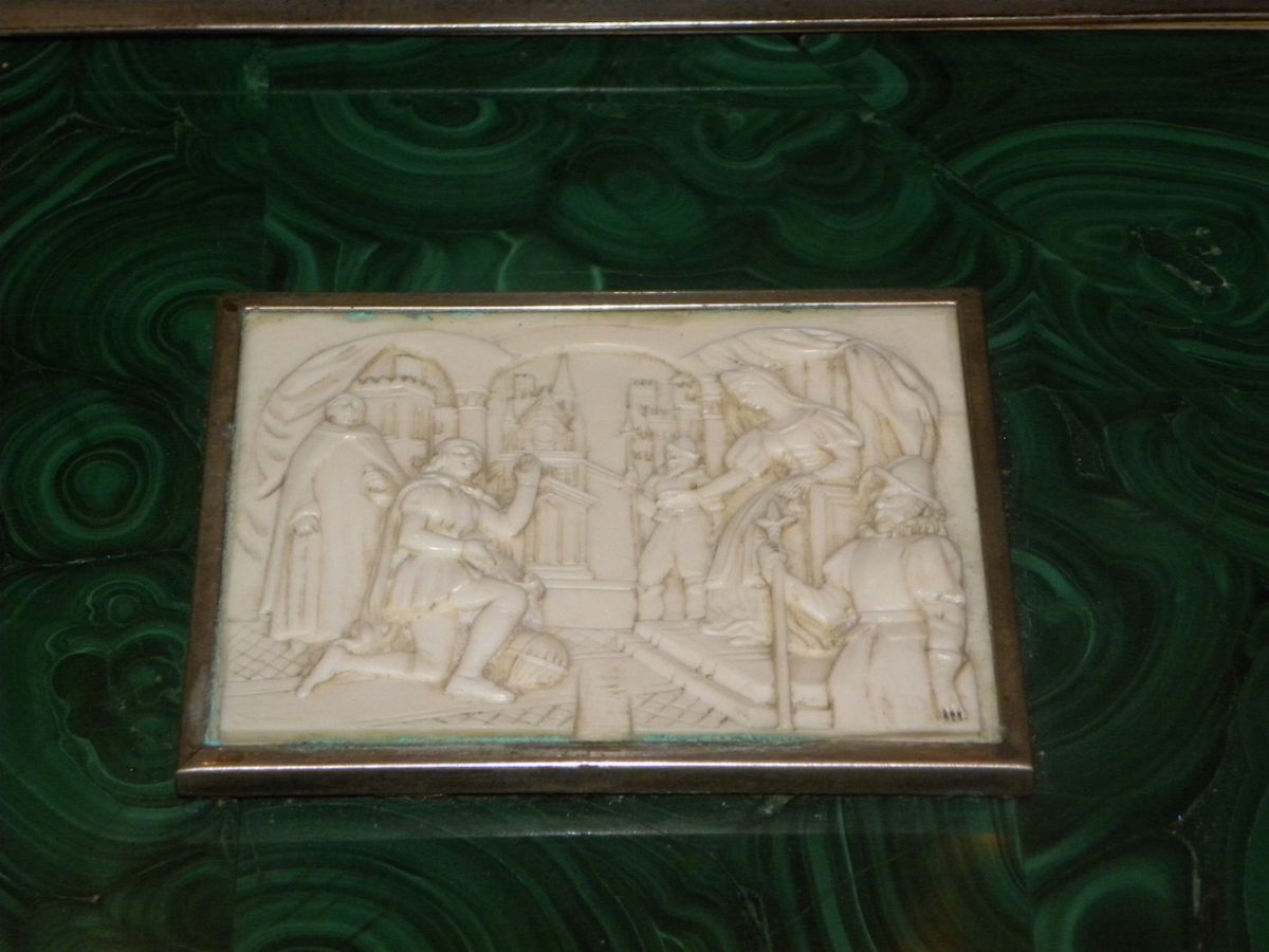 Bassorilievo in Avorio Raffigurante Cristoforo Colombo, XIX Secolo