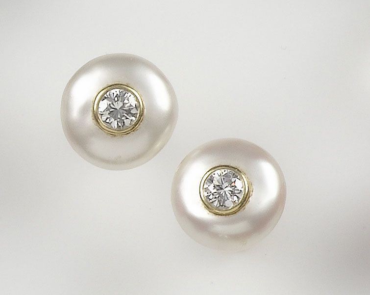 Damiani, orecchini con perla e diamante  - Asta Antiquariato e Dipinti Antichi - I - Cambi Casa d'Aste