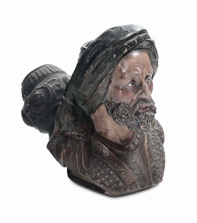 Pipa in Terracotta Policroma
