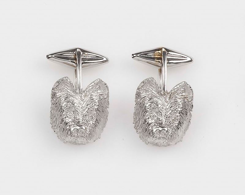 A pair of gold cufflinks  - Auction Fine Jewels - Cambi Casa d'Aste