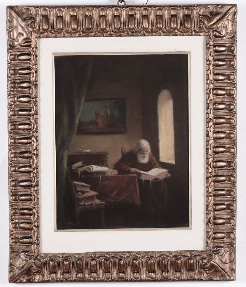 Anonimo del XIX secolo Anziano studioso  - Asta Antiquariato e Dipinti Antichi - I - Cambi Casa d'Aste