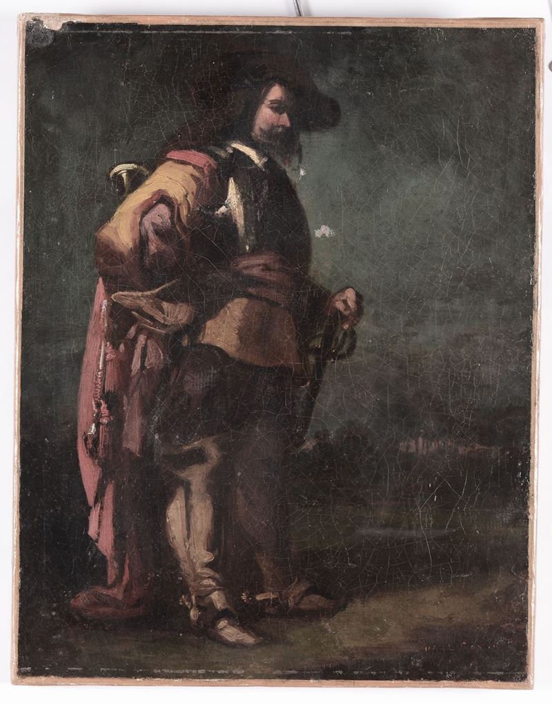 Anonimo del XIX secolo Moschettiere  - Asta Antiquariato e Dipinti Antichi - I - Cambi Casa d'Aste