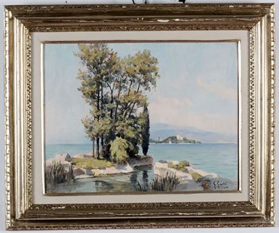Giannino Grossi (1889-1969)isola di Garda, 1938