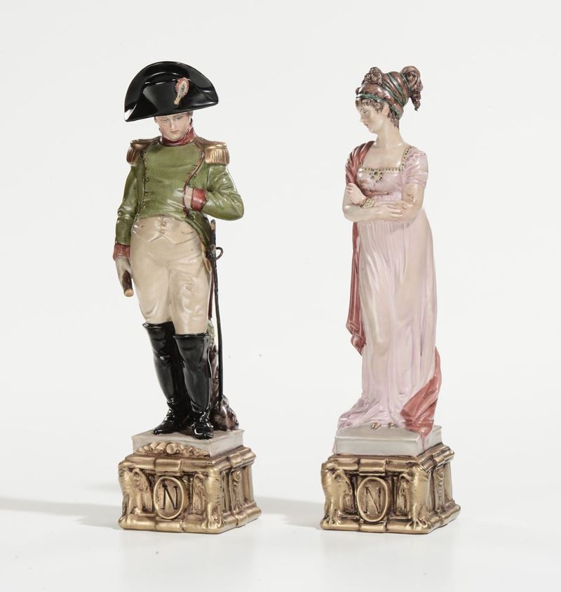 Coppia di statuine in porcellana Capodimonte  - Asta Antiquariato e Dipinti Antichi - I - Cambi Casa d'Aste